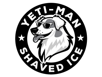 YETI-MAN SHAVED ICE Logo Design