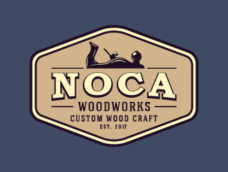 NOCA Woodworks logo design by cybil