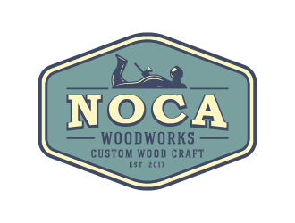 NOCA Woodworks logo design by cybil