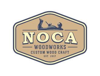 NOCA Woodworks logo design by cybil