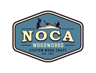 NOCA Woodworks logo design by cybil