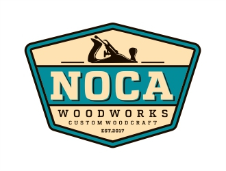 NOCA Woodworks logo design by Alfatih05