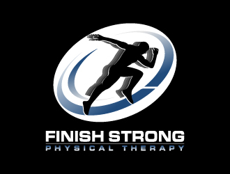 Finish Strong Physical Therapy logo design by MUSANG