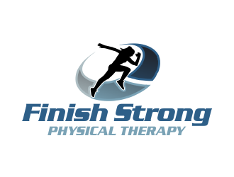 Finish Strong Physical Therapy logo design by Greenlight
