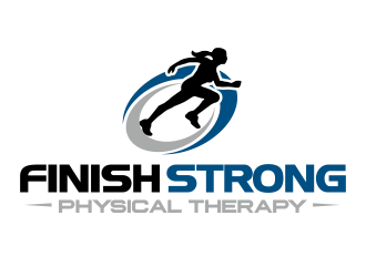 Finish Strong Physical Therapy logo design by YONK