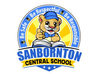 Sanbornton Central School logo design by veron
