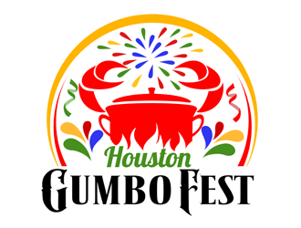 HOUSTON GUMBO FEST logo design by ingepro