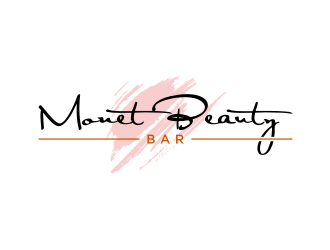 Monet Beauty Bar logo design by puthreeone