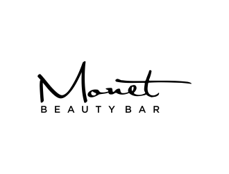 Monet Beauty Bar logo design by GassPoll