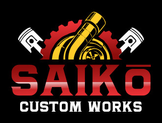 Saikō Custom Works logo design by cikiyunn