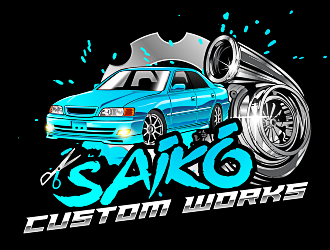 Saikō Custom Works logo design by scriotx
