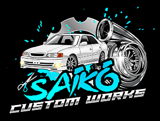 Saikō Custom Works logo design by scriotx