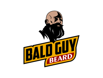 Bald Guy Beard logo design by Kruger