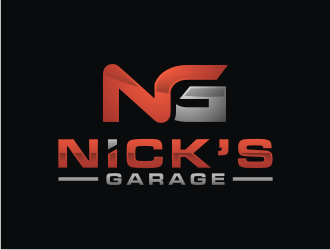 Nick’s Garage  logo design by Artomoro