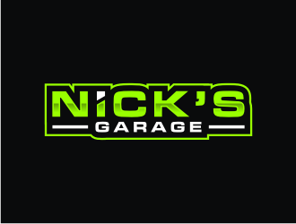Nick’s Garage  logo design by Artomoro