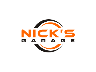 Nick’s Garage  logo design by Artomoro
