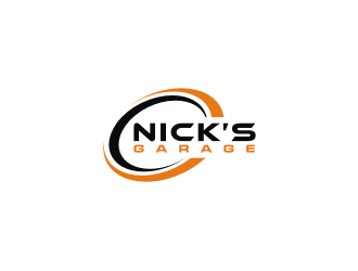 Nick’s Garage  logo design by Artomoro