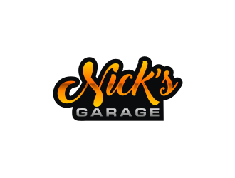 Nick’s Garage  logo design by Artomoro