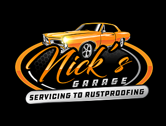 Nick’s Garage  logo design by scriotx