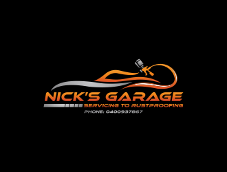 Nick’s Garage  logo design by luckyprasetyo