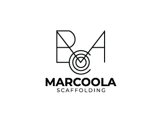Marcoola Scaffolding  logo design by DreamCather
