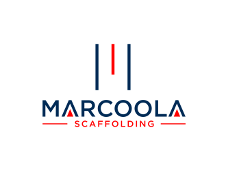 Marcoola Scaffolding  logo design by GassPoll