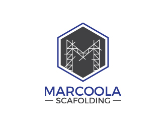 Marcoola Scaffolding  logo design by MarkindDesign