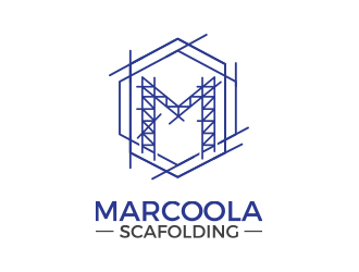Marcoola Scaffolding  logo design by MarkindDesign