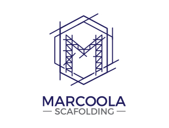 Marcoola Scaffolding  logo design by MarkindDesign