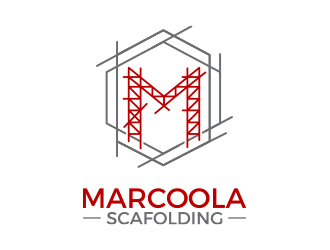 Marcoola Scaffolding  logo design by MarkindDesign