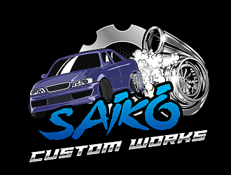Saikō Custom Works logo design by scriotx