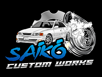 Saikō Custom Works logo design by scriotx