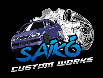Saikō Custom Works logo design by scriotx