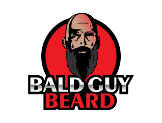 Bald Guy Beard logo design by Kruger