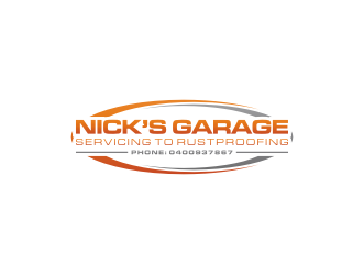 Nick’s Garage  logo design by sodimejo