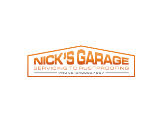 Nick’s Garage  logo design by sodimejo