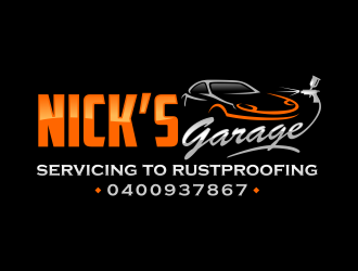Nick’s Garage  logo design by Gopil