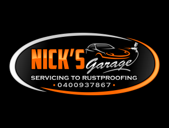 Nick’s Garage  logo design by Gopil