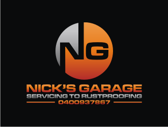 Nick’s Garage  logo design by rief