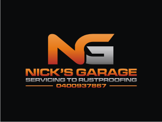Nick’s Garage  logo design by rief
