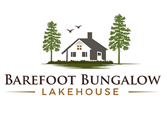 Barefoot Bungalow Lakehouse logo design by PrimalGraphics