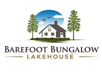 Barefoot Bungalow Lakehouse logo design by PrimalGraphics