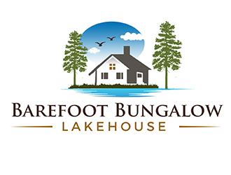 Barefoot Bungalow Lakehouse logo design by PrimalGraphics