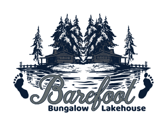 Barefoot Bungalow Lakehouse logo design by nona