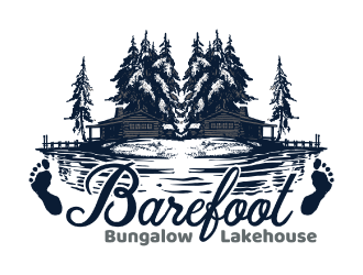 Barefoot Bungalow Lakehouse logo design by nona