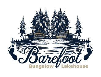 Barefoot Bungalow Lakehouse logo design by nona