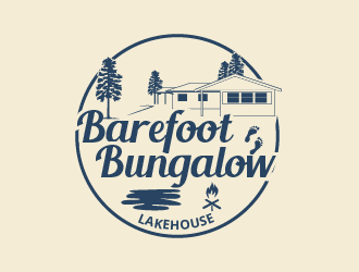 Barefoot Bungalow Lakehouse logo design by pollo