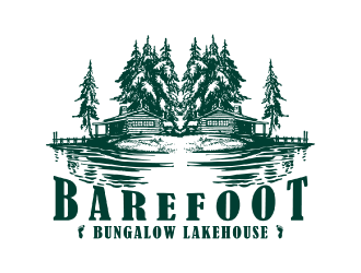 Barefoot Bungalow Lakehouse logo design by nona