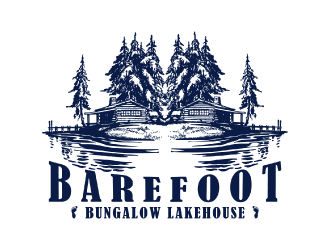 Barefoot Bungalow Lakehouse logo design by nona