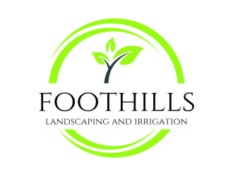 Foothills Landscaping and Irrigation logo design by jetzu